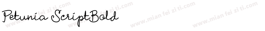 Petunia ScriptBold字体转换